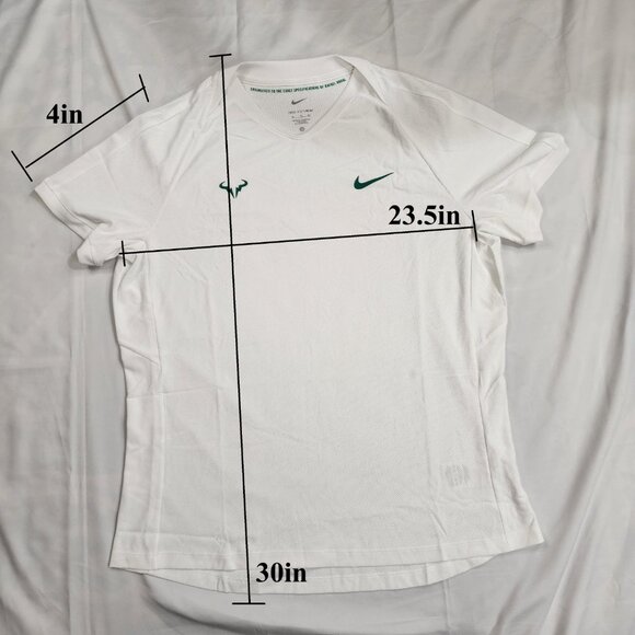 Nike Men’s Rafa Dri-FIT ADV Short-Sleeve Tennis Knit Top Shirt Men XL FD5409-100 - Picture 11 of 11